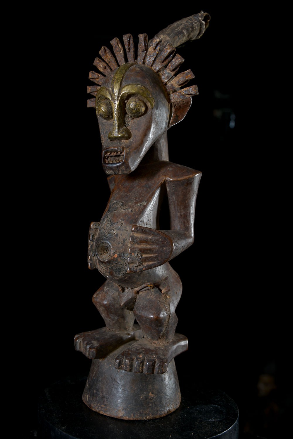 Amulette nkishi de feticheur - Songye - RDC Zaire