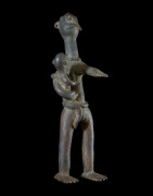 Statuette en alliage de bronze - Verre / Were - Nigeria Cameroun