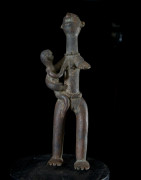 Statuette en alliage de bronze - Verre / Were - Nigeria Cameroun