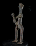 Statuette en alliage de bronze - Verre / Were - Nigeria Cameroun