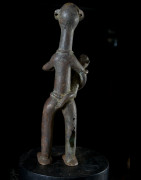 Statuette en alliage de bronze - Verre / Were - Nigeria Cameroun