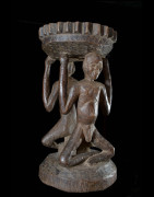Siege autel Caryatides - Luba - RDC Zaire - Sieges africains