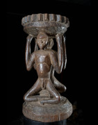 Siege autel Caryatides - Luba - RDC Zaire - Sieges africains