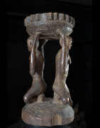 Siege autel Caryatides - Luba - RDC Zaire - Sieges africains