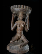 Siege autel Caryatides - Luba - RDC Zaire - Sieges africains