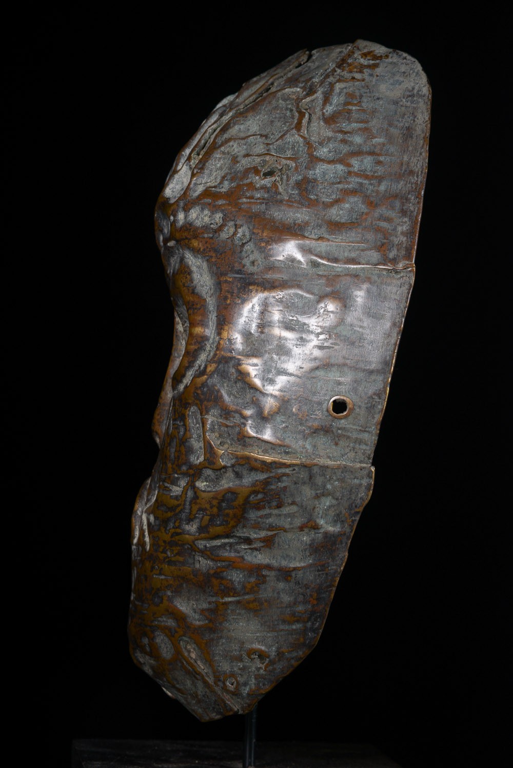 Masque en cuivre ngongo munene - Ding Tukongo - RDC Zaire