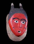 Masque Seli totem rouge - Gouro - Côte d'Ivoire