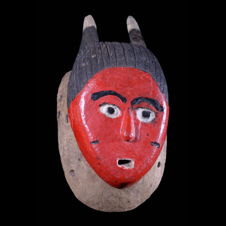 Masque Seli totem rouge - Gouro - Côte d'Ivoire