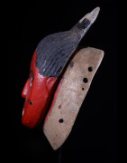 Masque Seli totem rouge - Gouro - Côte d'Ivoire