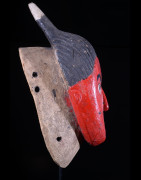 Masque Seli totem rouge - Gouro - Côte d'Ivoire