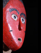 Masque Seli totem rouge - Gouro - Côte d'Ivoire