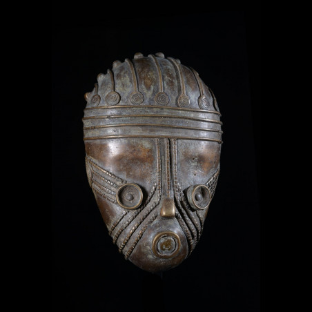Masque en alliage de métal - Guéré - Côte d'Ivoire