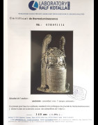 Tete commemorative Oba a ailettes - Bini Edo - Bronzes du Benin