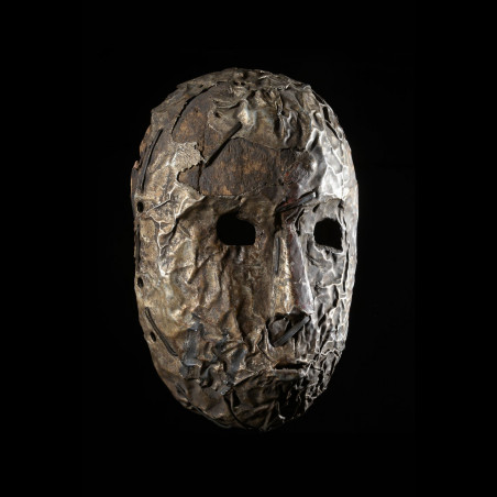 Masque en cuivre ngongo munene - Ding Tukongo - RDC Zaire