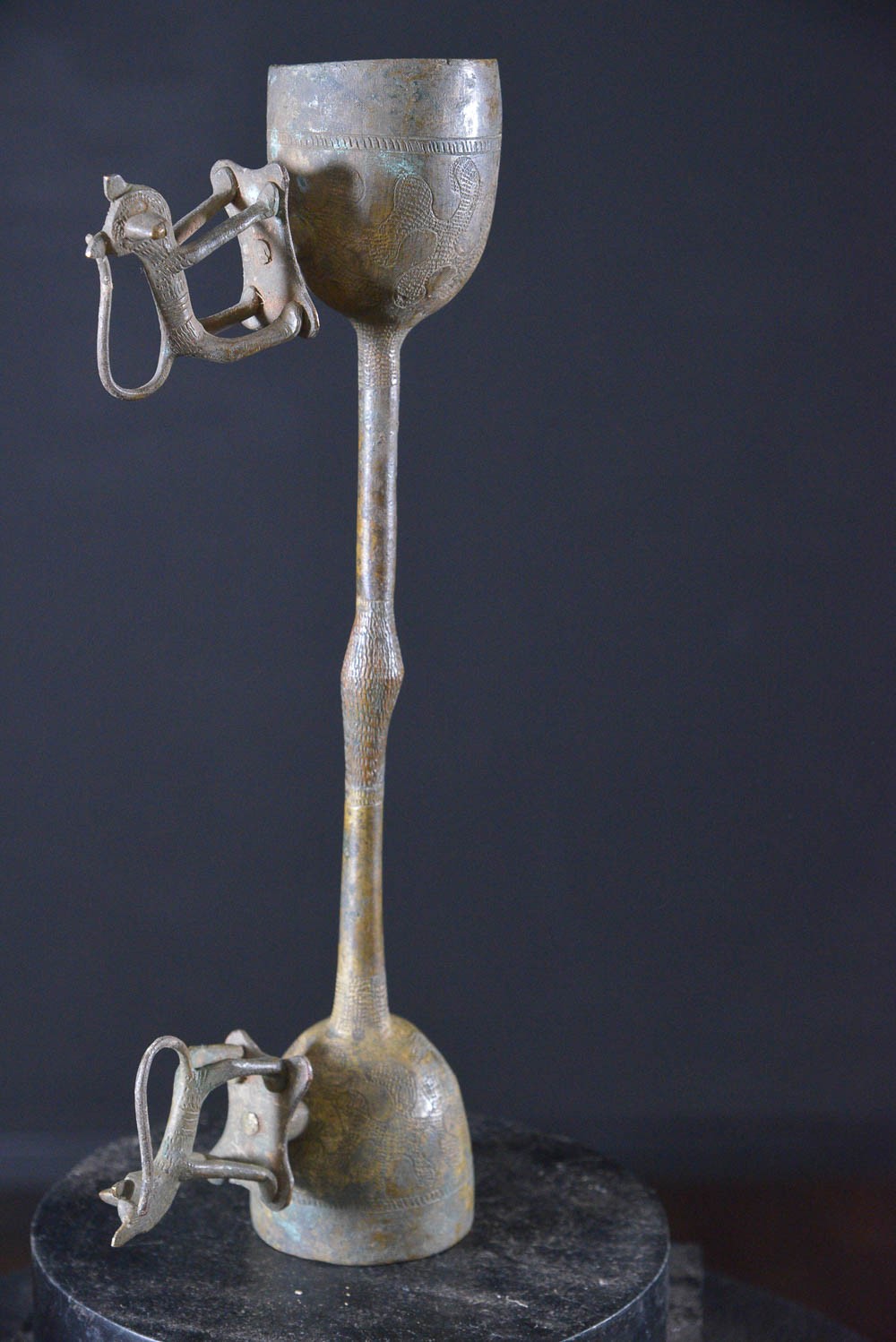 Gong en alliage de bronze - Fon - Benin - Idiophones