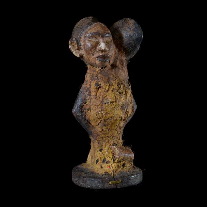Fetiche Nkisi Nkonde Janiforme - Yombe - RDC Zaire - Nkisi Nkonde