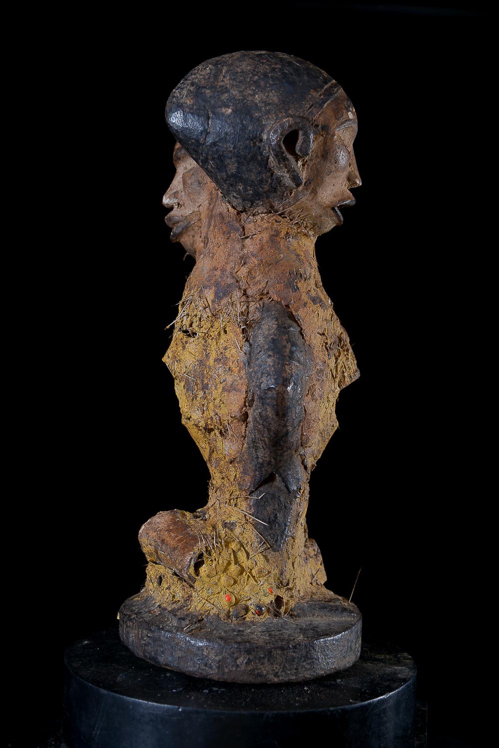 Fetiche Nkisi Nkonde Janiforme - Yombe - RDC Zaire - Nkisi Nkonde