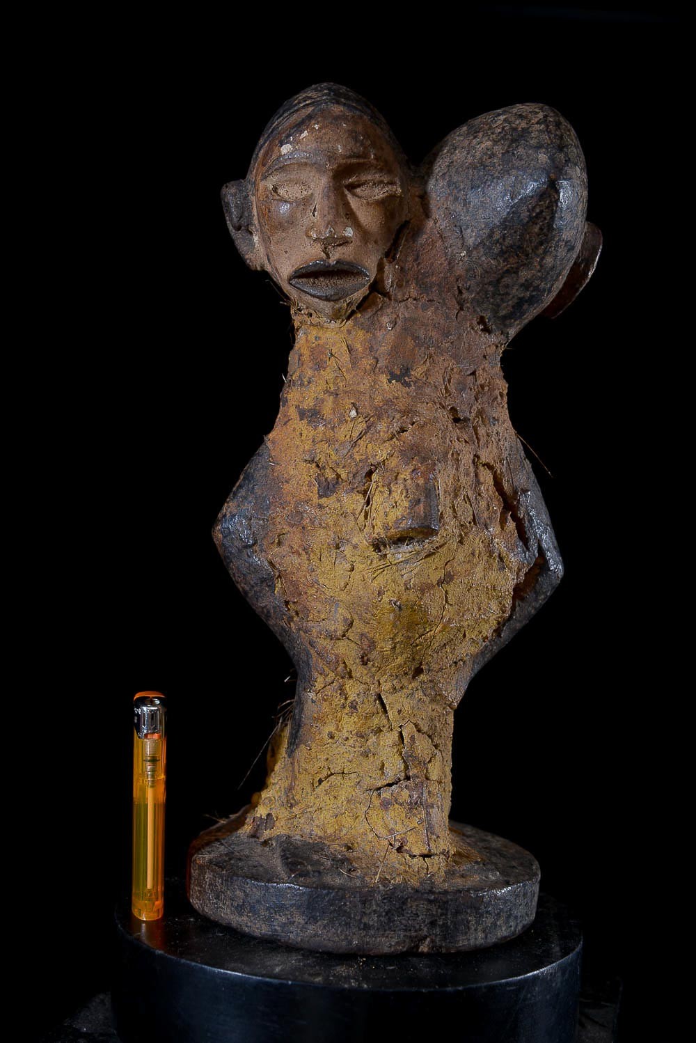 Fetiche Nkisi Nkonde Janiforme - Yombe - RDC Zaire - Nkisi Nkonde