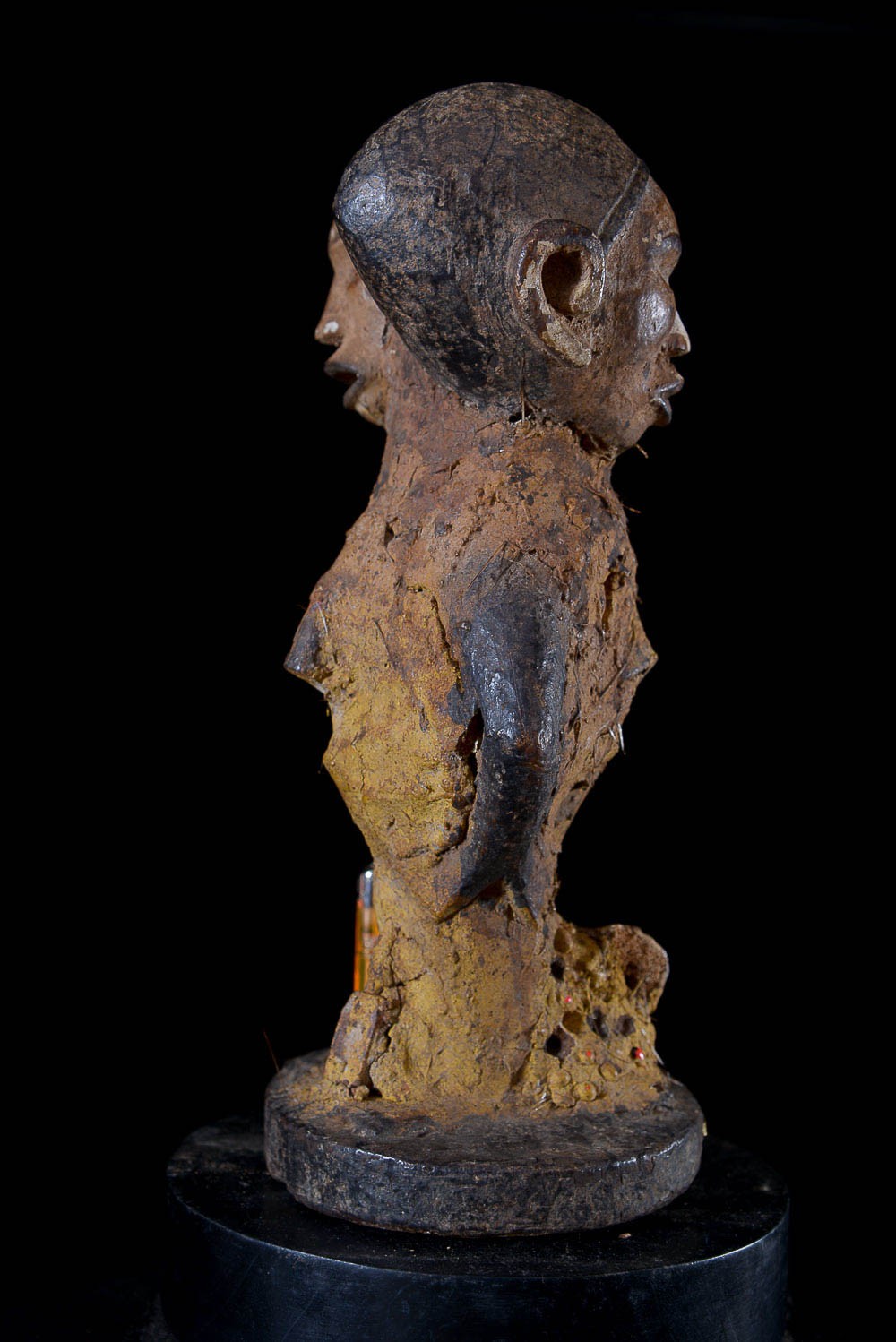 Fetiche Nkisi Nkonde Janiforme - Yombe - RDC Zaire - Nkisi Nkonde