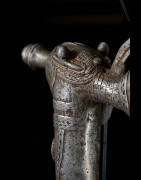 Zandé massue en fonte d'aluminium - Mossi - Burkina Faso - Objets de regalia