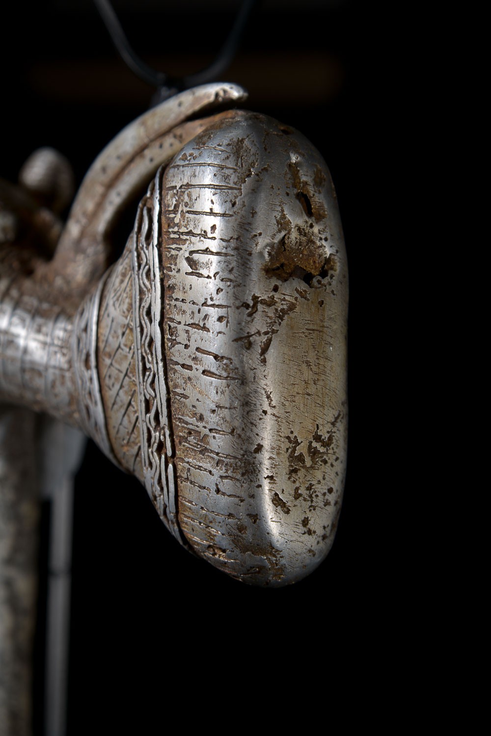 Zandé massue en fonte d'aluminium - Mossi - Burkina Faso - Objets de regalia