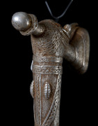 Zandé massue en fonte d'aluminium - Mossi - Burkina Faso - Objets de regalia
