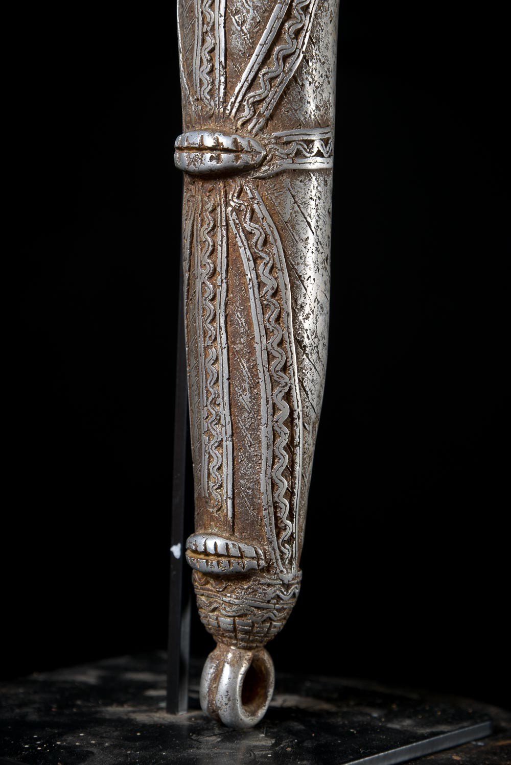 Zandé massue en fonte d'aluminium - Mossi - Burkina Faso - Objets de regalia