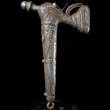 Zandé massue en fonte d'aluminium - Mossi - Burkina Faso - Objets de regalia