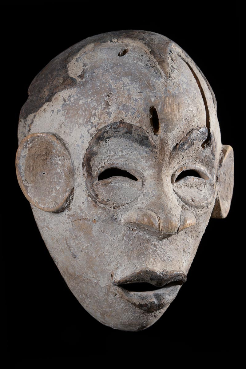 Masque de ceremonie Blanc - Idoma - Nigeria