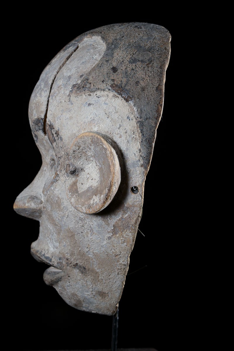 Masque de ceremonie Blanc - Idoma - Nigeria