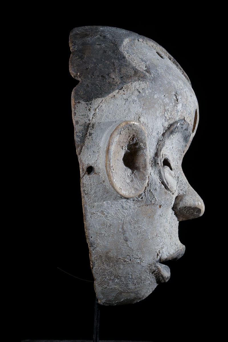 Masque de ceremonie Blanc - Idoma - Nigeria