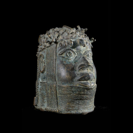 Tete Oba Bronze Ife - Bini Edo - Benin - Bronzes Africains