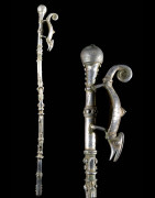 Canne de dignitaire en fonte aluminium - Lobi - Benin - Objets de regalia