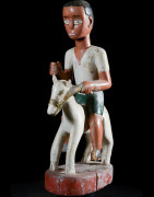 Cavalier et son cheval Colon - Baoule - Côte d'Ivoire