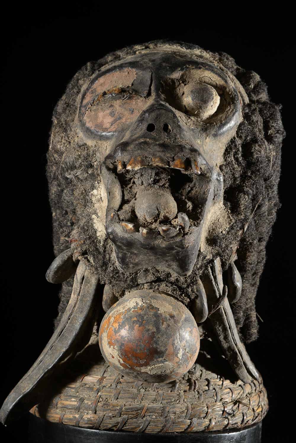 Cimier Crâne Singe Ngil - Bulu / Boulou - Cameroun