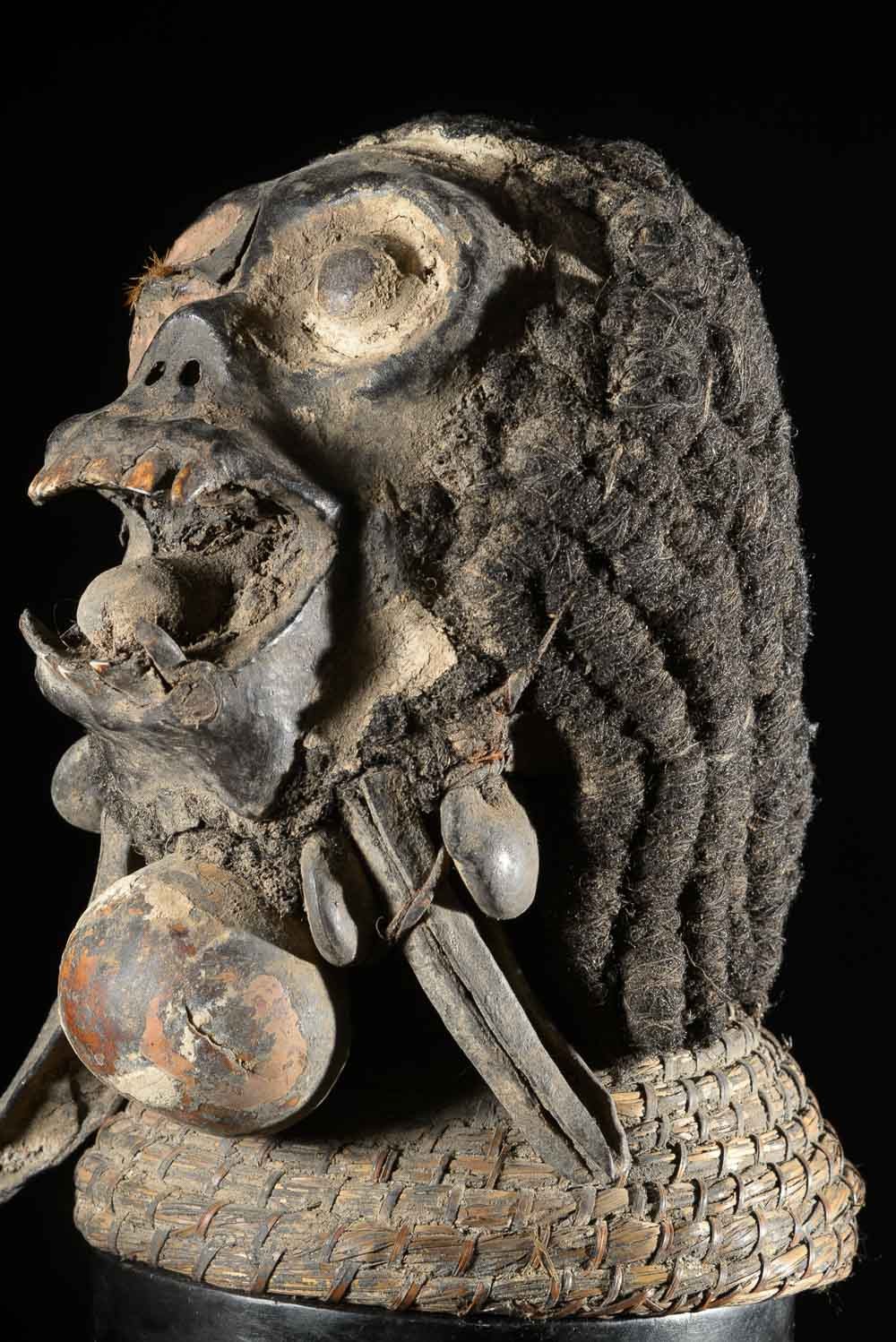 Cimier Crâne Singe Ngil - Bulu / Boulou - Cameroun