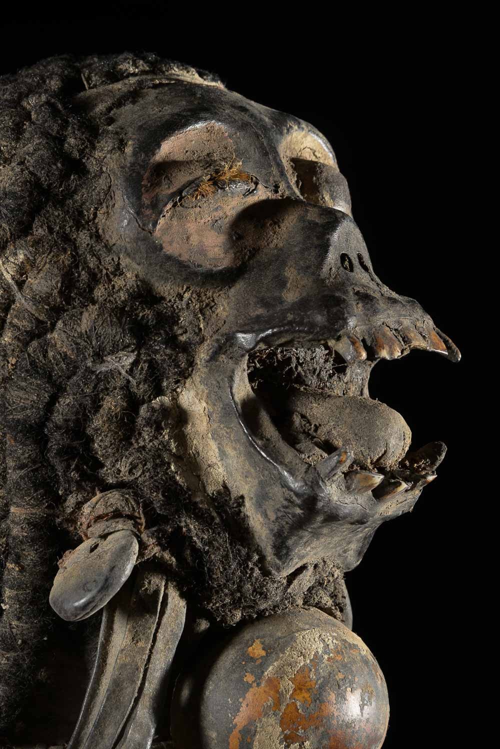 Cimier Crâne Singe Ngil - Bulu / Boulou - Cameroun