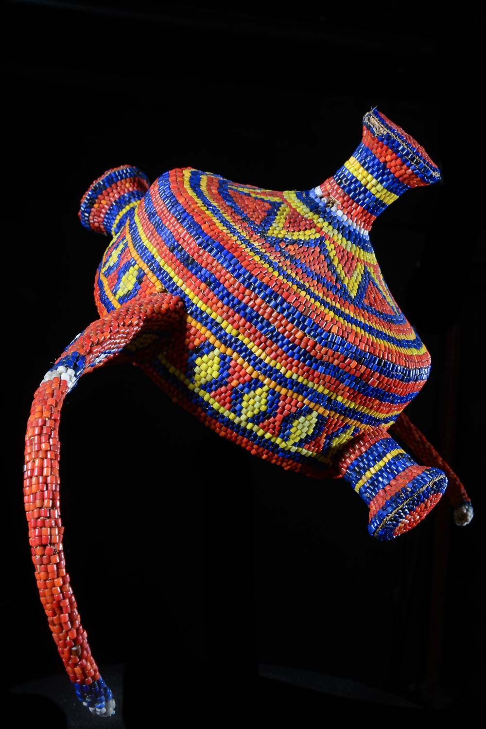 Coiffe perlée - Pende / Yaka / Suku - RDC Zaire