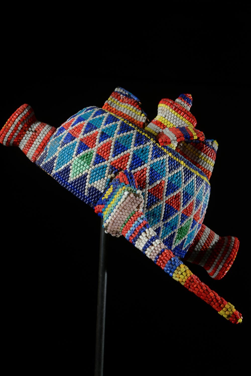 Coiffe perlée - Pende / Yaka / Suku - RDC Zaire