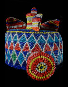 Coiffe perlée - Pende / Yaka / Suku - RDC Zaire