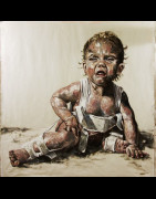 Huile sur toile 200 x 200 - Mahault - Thierry Dussac