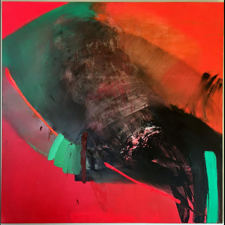 Huile sur toile 120 x 120 - Sans Titre - Dorotha Bednarek