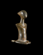 Statuette Genie anthropomorphe en bronze - Sénoufo - Côte d'ivoire