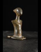 Statuette Genie anthropomorphe en bronze - Sénoufo - Côte d'ivoire