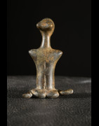 Statuette Genie anthropomorphe en bronze - Sénoufo - Côte d'ivoire
