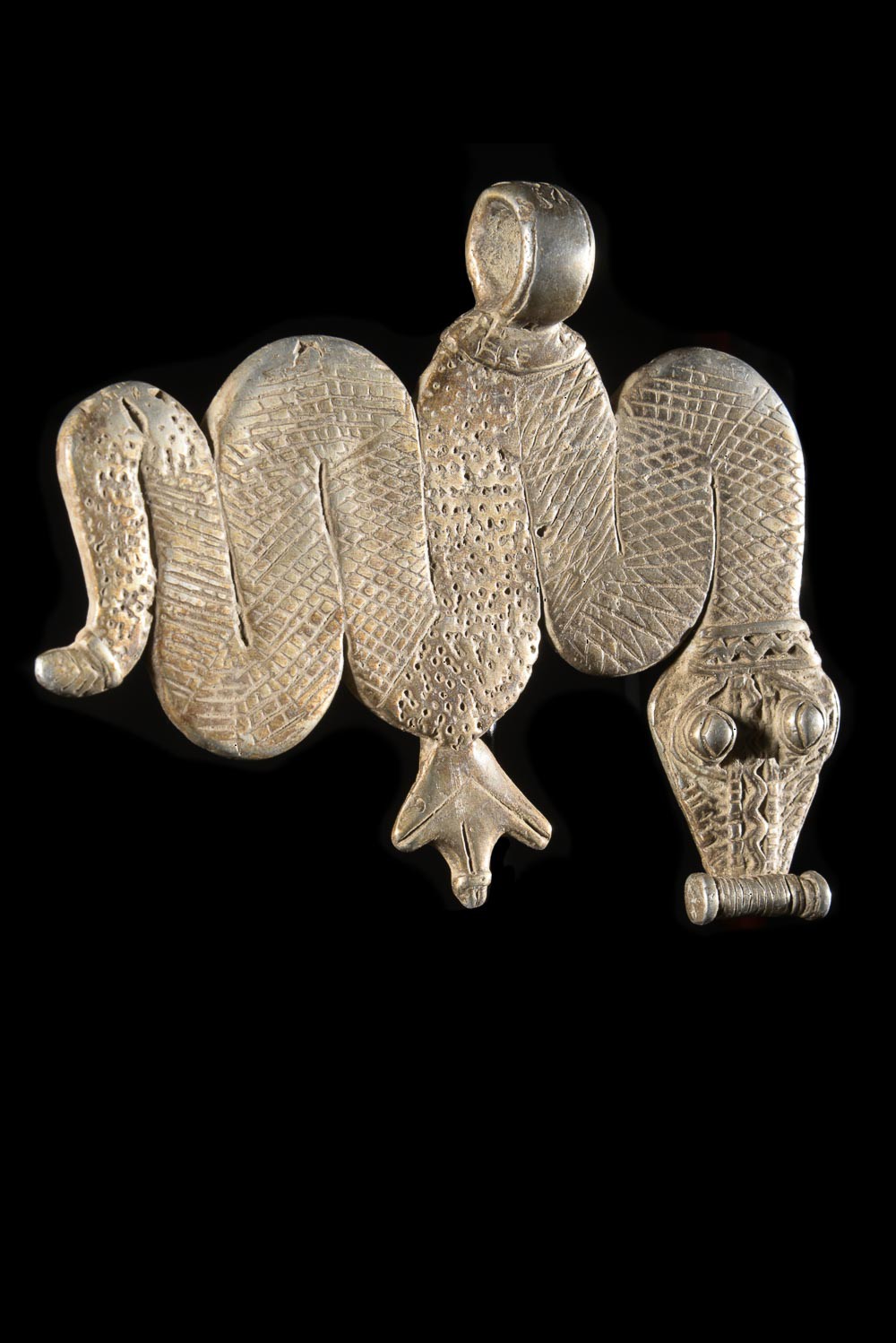 Pendentif serpents Debira en aluminium - Gan - Burkina Faso