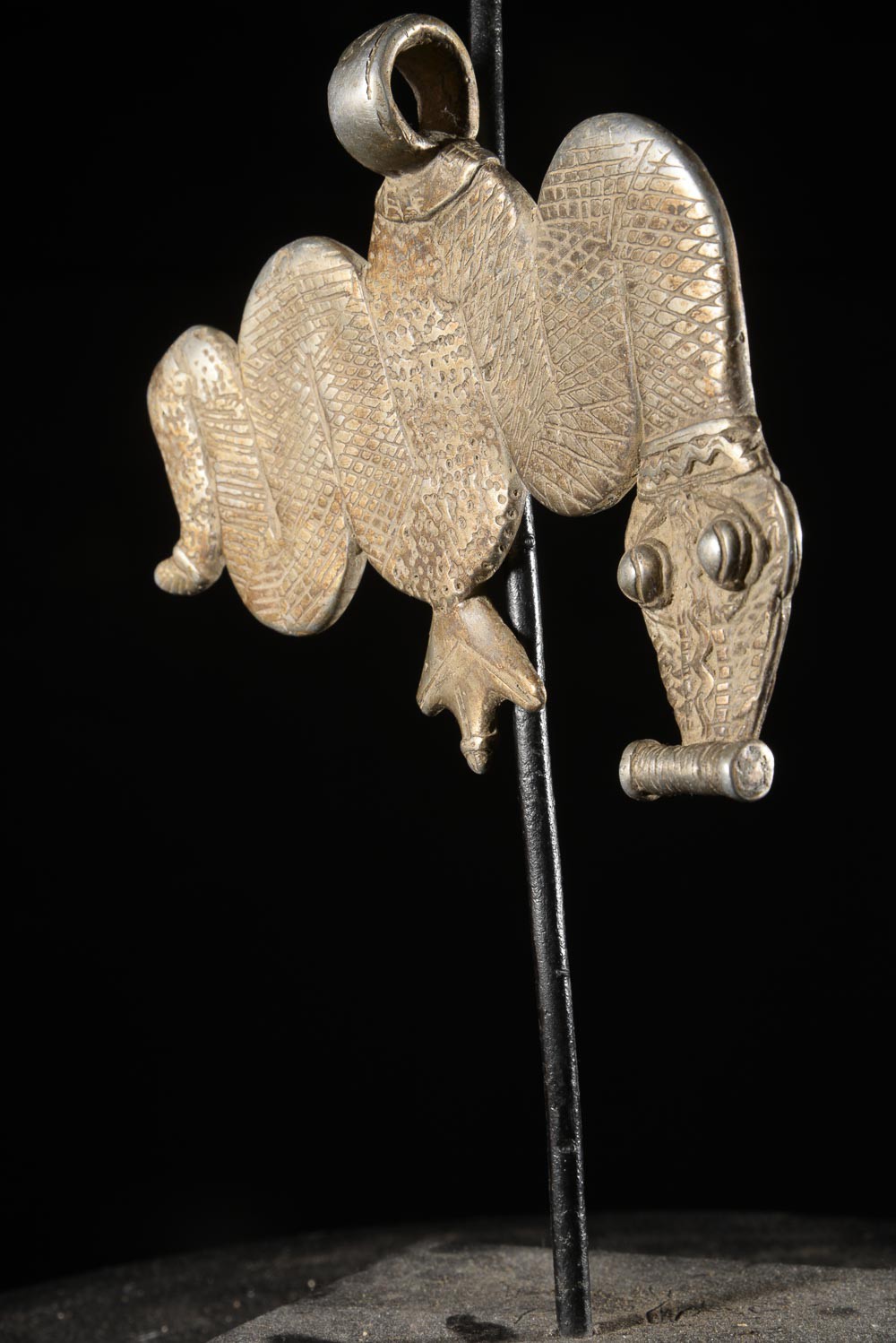Pendentif serpents Debira en aluminium - Gan - Burkina Faso