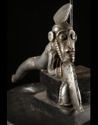 Zandé massue en fonte d'aluminium - Mossi - Burkina Faso - Objets de regalia