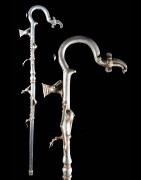 Canne de dignitaire en fonte aluminium - Lobi - Benin - Objets de regalia