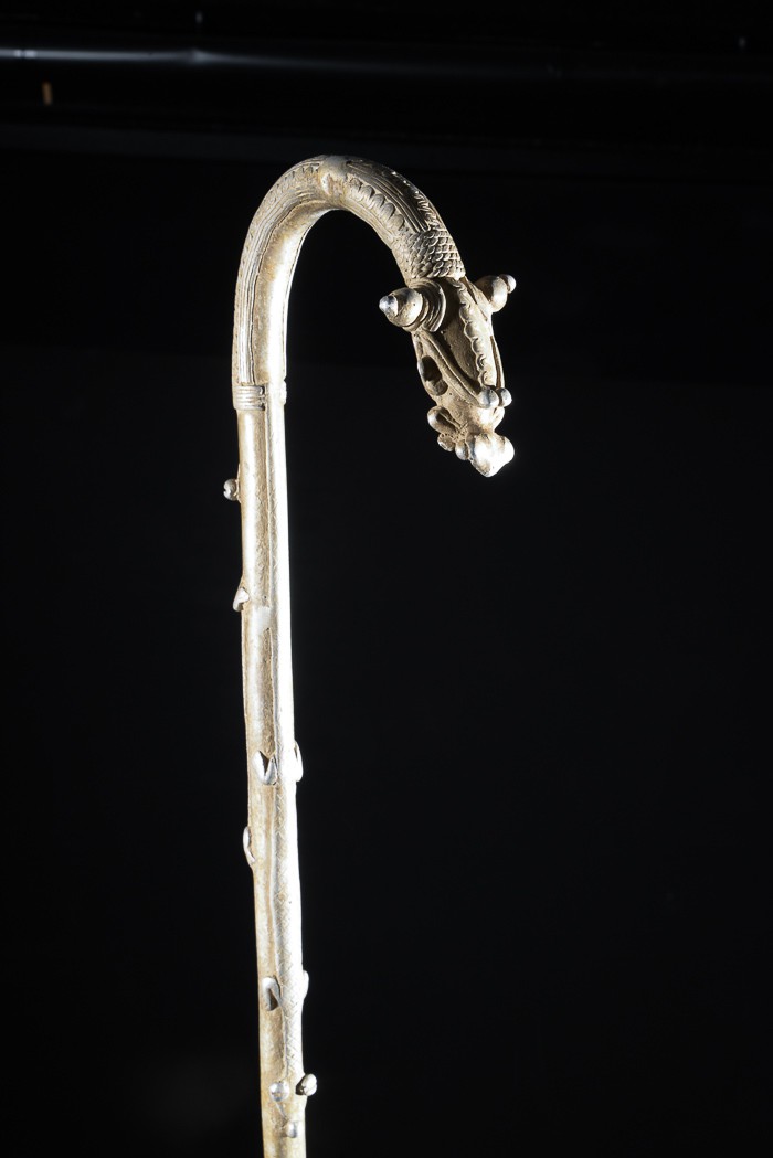 Canne de dignitaire en fonte aluminium - Gan - Objets de regalia